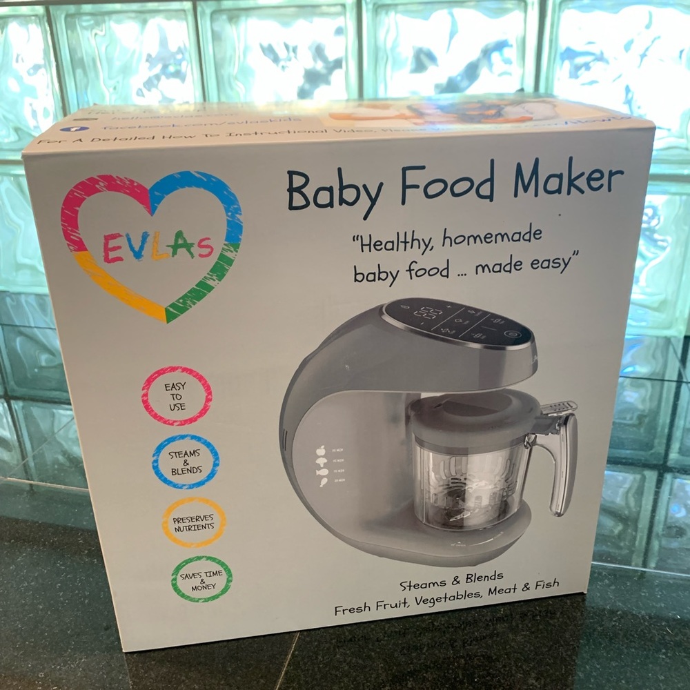 NWT Evlas Baby Food Maker - Grey